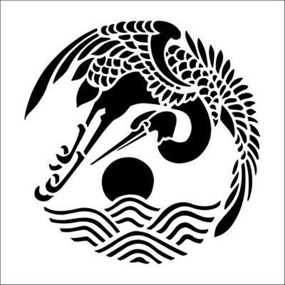 Японские орнаменты и узоры трафареты