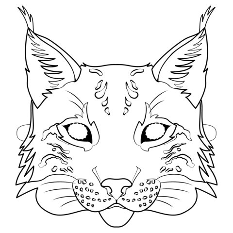 Раскраски маски животных
