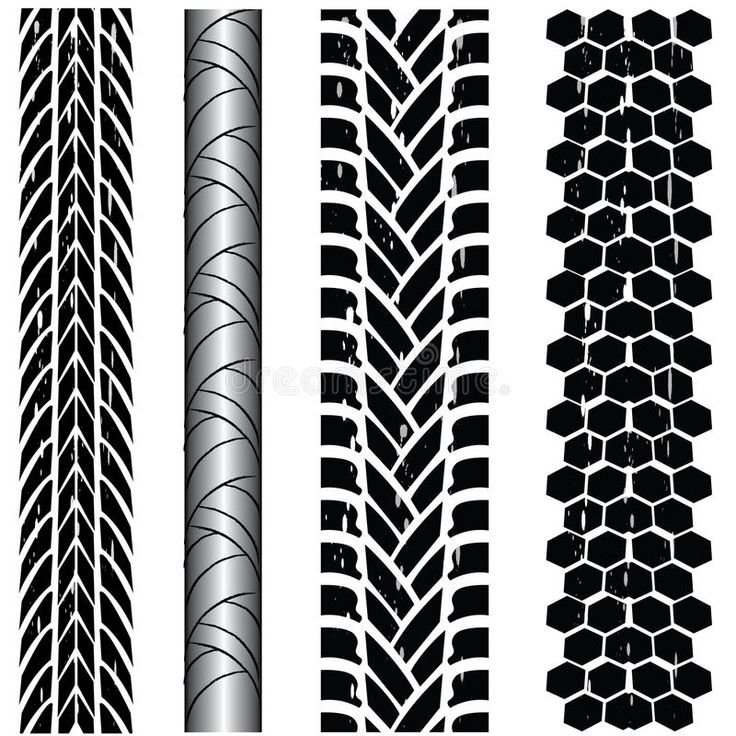 Отпечаток протектора шины