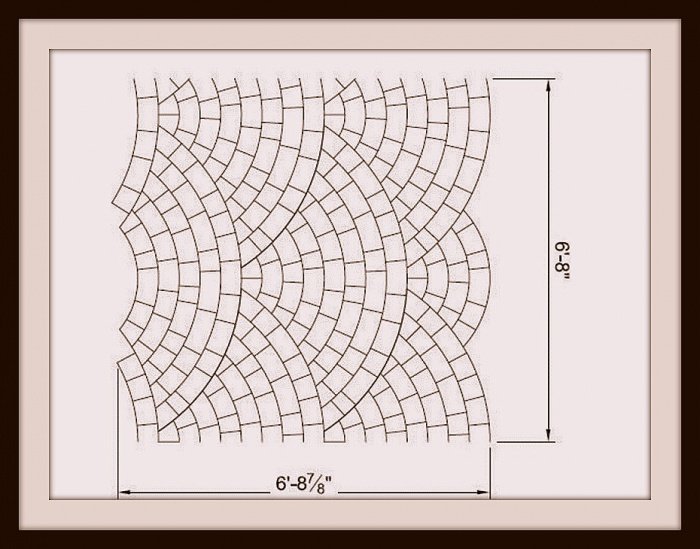 Шаблон для имитации брусчатки