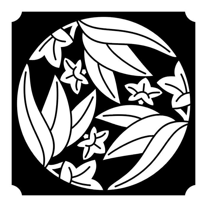 Японский орнамент трафарет