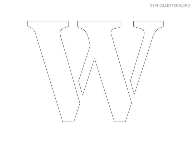 Объемные буквы трафарет