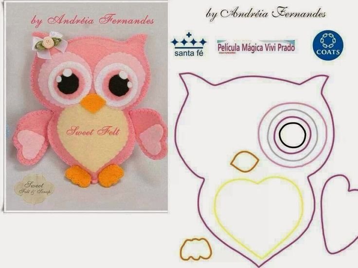 Игрушки из фетра выкройки