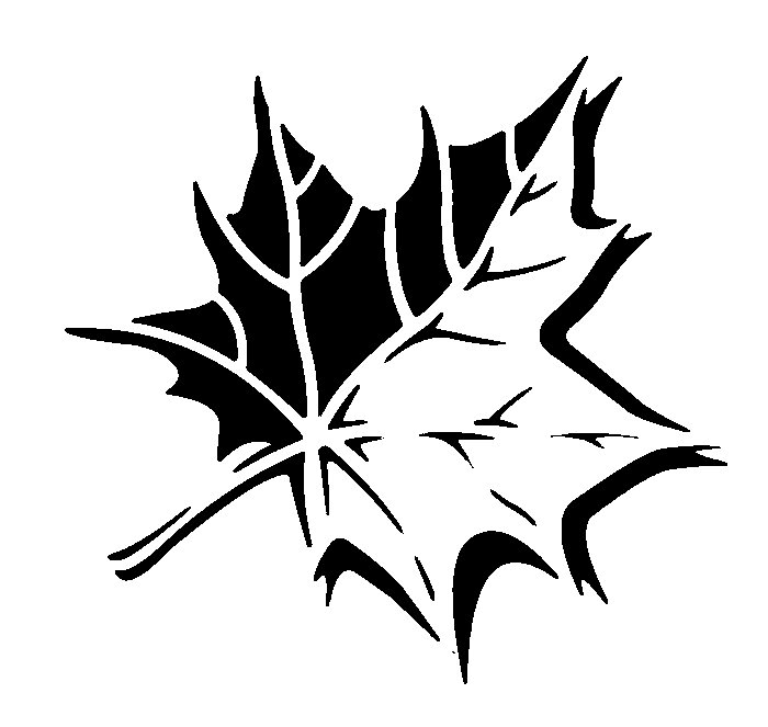 Трафарет осенних листьев