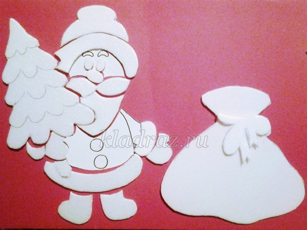 Снегурочка из потолочной плитки