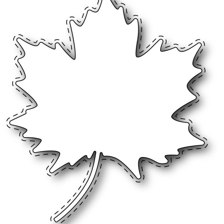 кленовый лист для травления