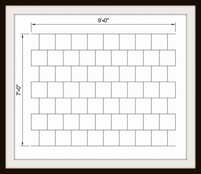 Имитация брусчатки трафарет