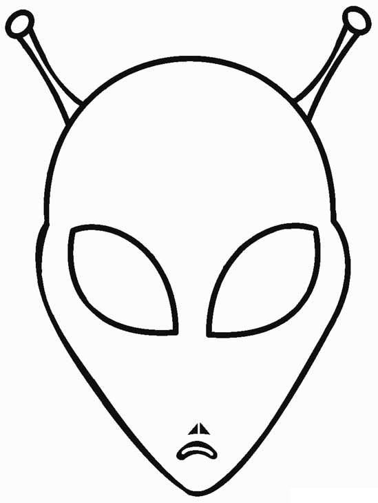 Маска трафарет для детей