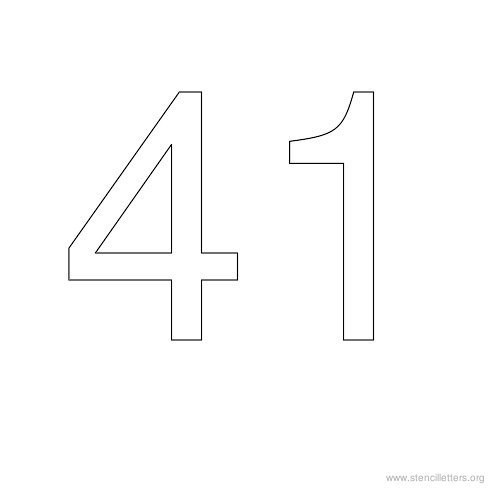 Трафарет "цифры"