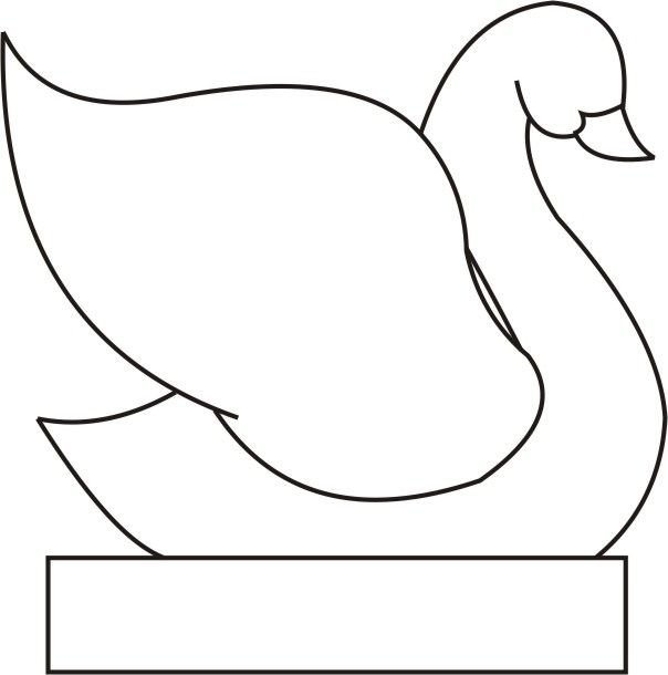 Шаблон лебедя