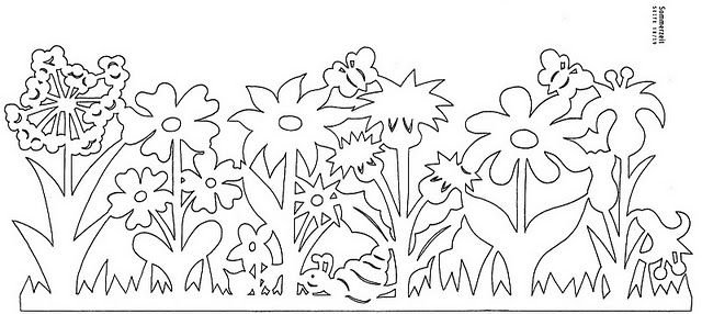 Весенние вытынанки на окна