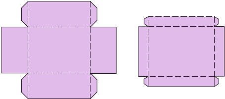 Прямоугольная коробочка из бумаги