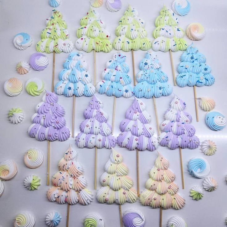 Фигурки из безе для украшения