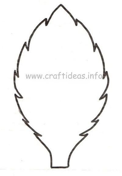 Трафарет листьев цветов