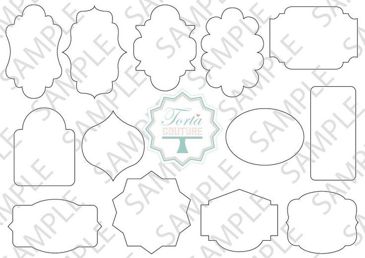 Форма пряника для надписи