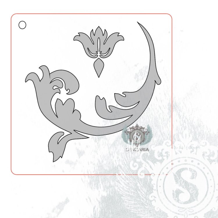 Мини-трафарет 013 5х5 см