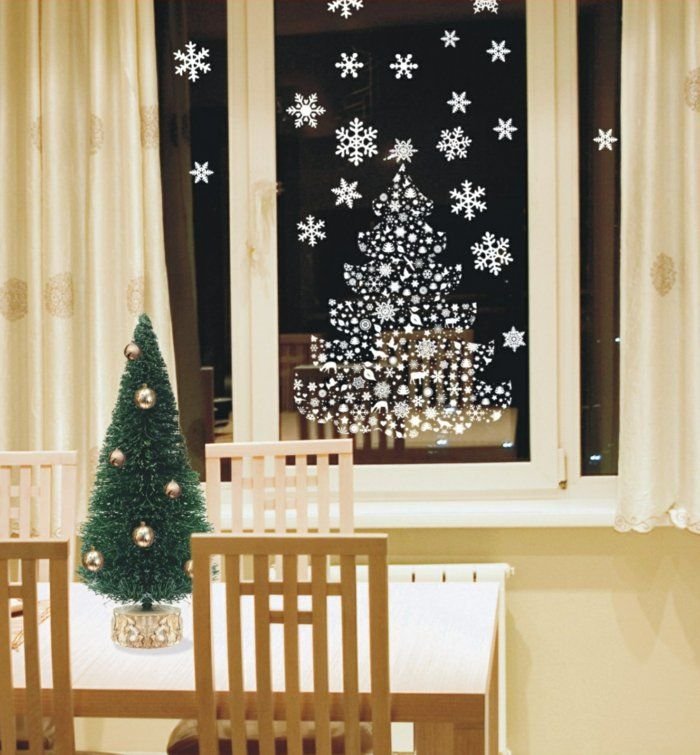 Новогодний декор окон