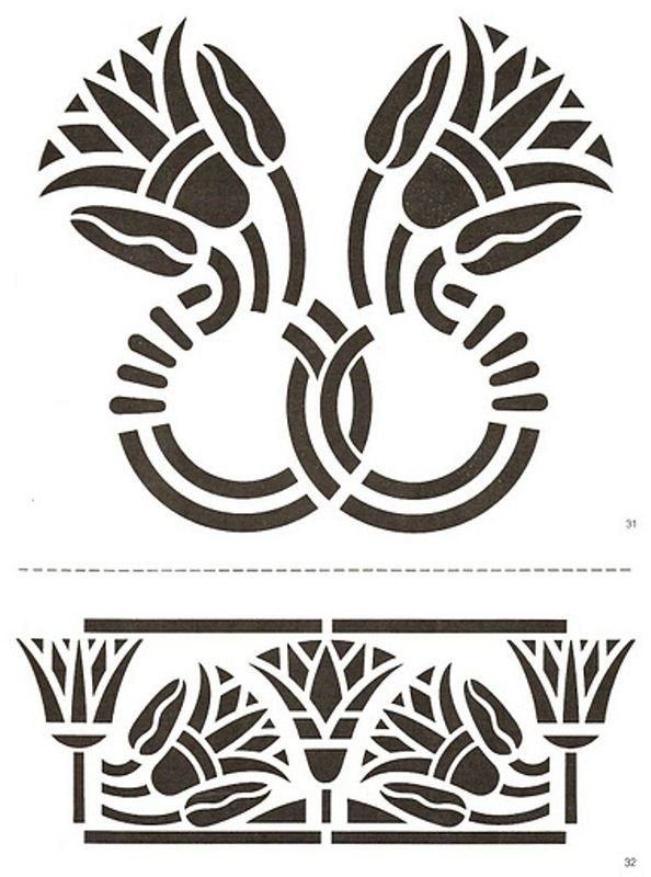 Орнамент трафарет