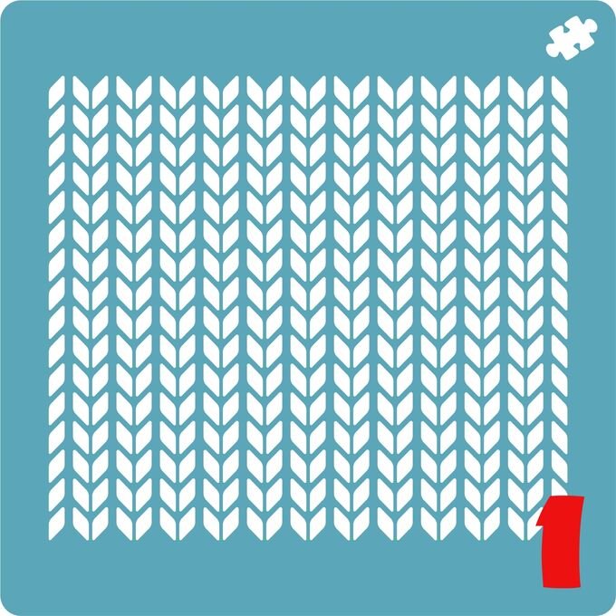 Трафарет вязка