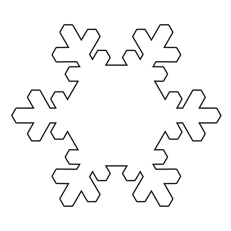 Трафарет «снежинки»