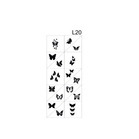 Аэрограф для ногтей трафарет