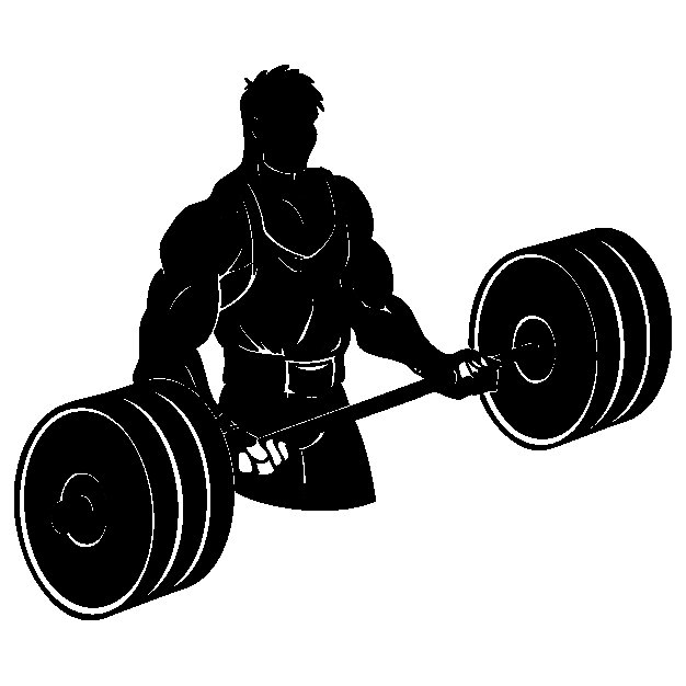 Спортсмен со штангой