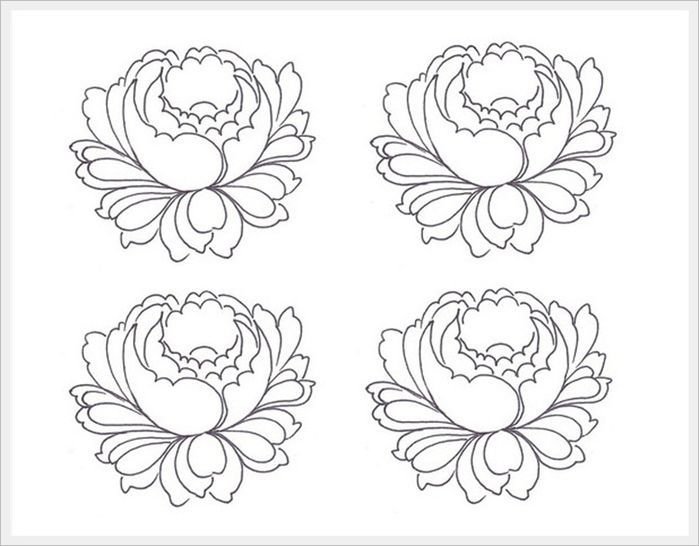 Жостовская роспись раскраска