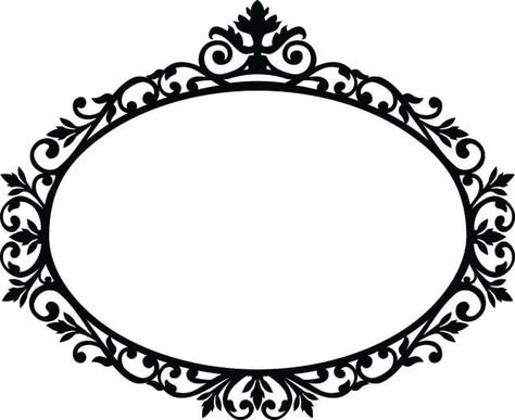 Ажурная овальная рамка