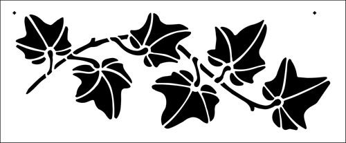 Трафареты для декора плющ