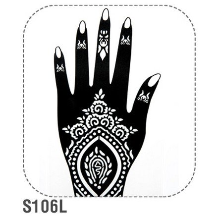 Трафареты для рисования хной