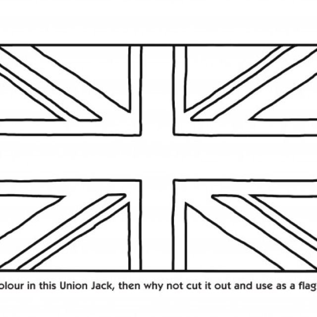 Флаг Великобритании трафарет