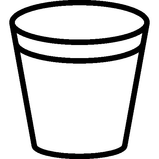 Ведро трафарет