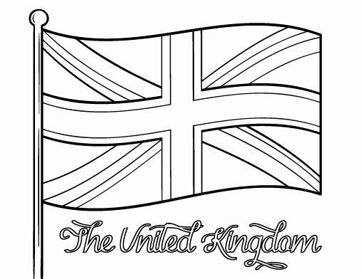 Флаг Великобритании картинки раскраски