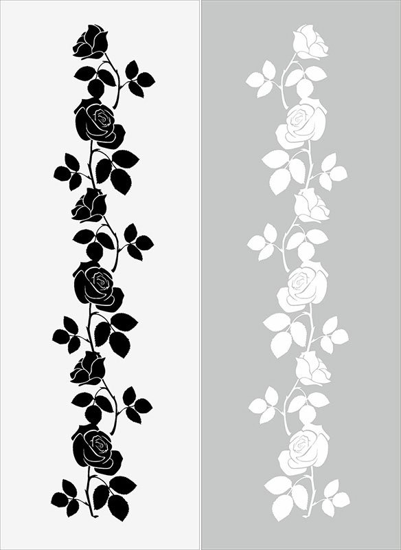 Трафареты узоров для стен