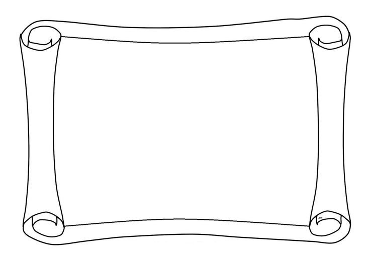 Свиток черно белый для текста