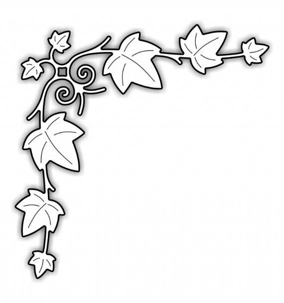 Трафарет плющ