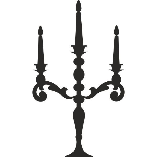 Подсвечник трафарет