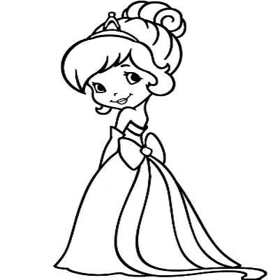 Силуэт маленькой принцессы