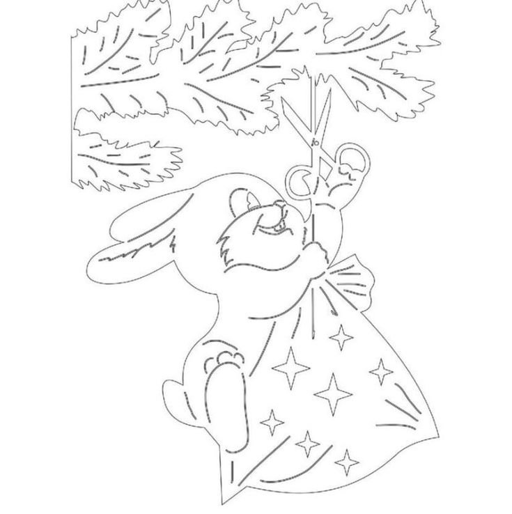 Новогодние вырезать