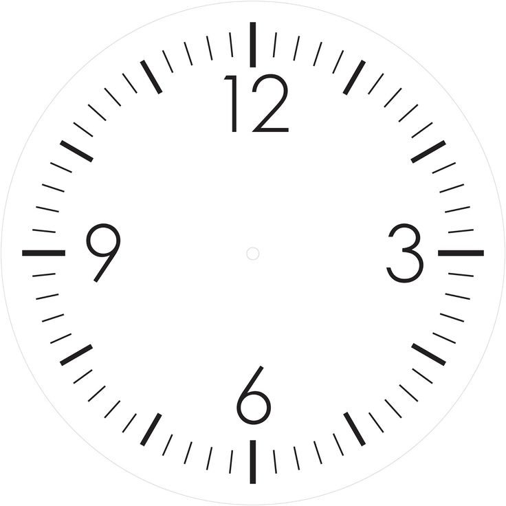 Циферблат без стрелок