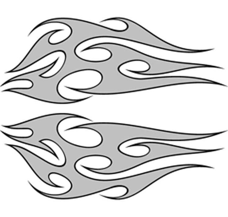 Трафарет огонь для аэрографии