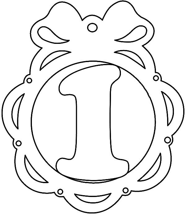 Вытынанки цифра 2