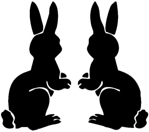 Силуэт зайца