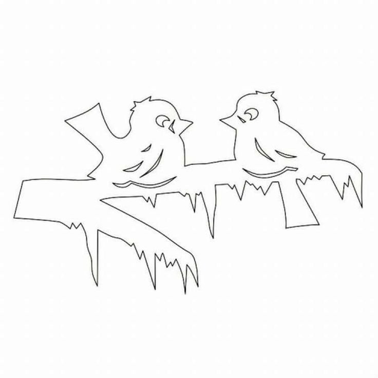 Зимние трафареты на окна