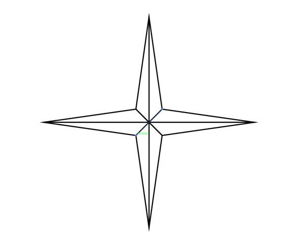 Символика четырехконечная звезда