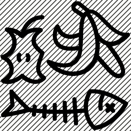 Пищевые отходы пиктограмма