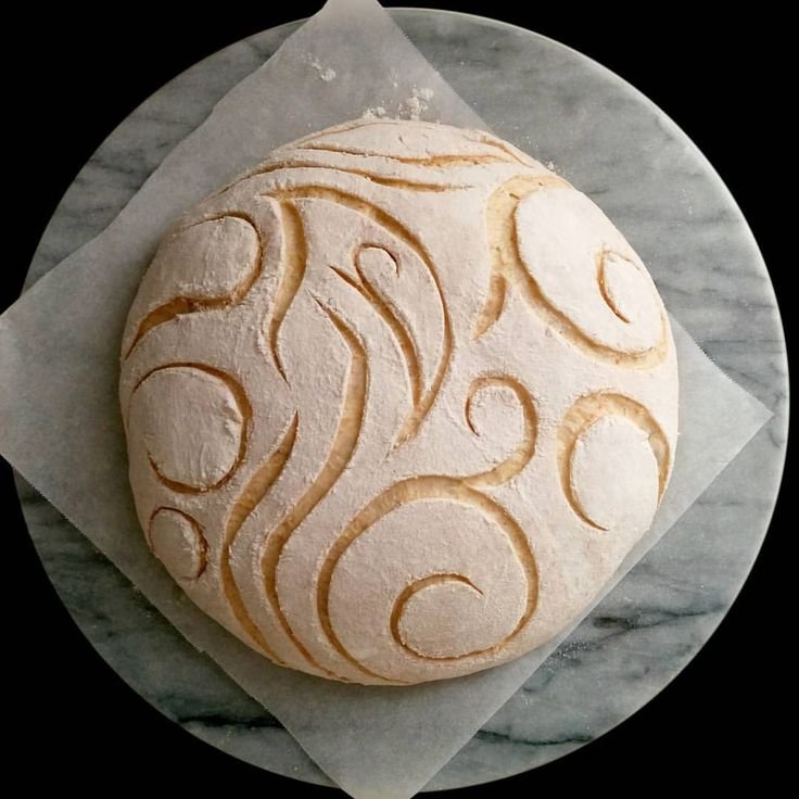 Украшение хлеба надрезами