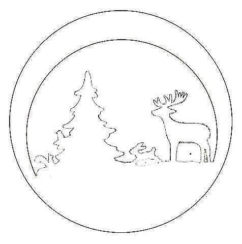 Кружки на окна на новый год трафареты