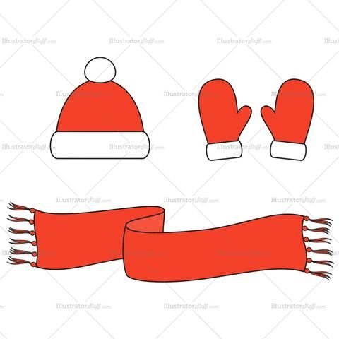 Шарфик шаблон для рисования