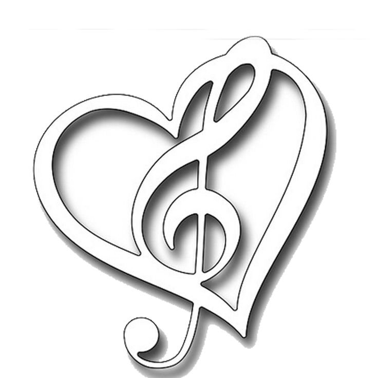 Скрипичный ключ раскраска